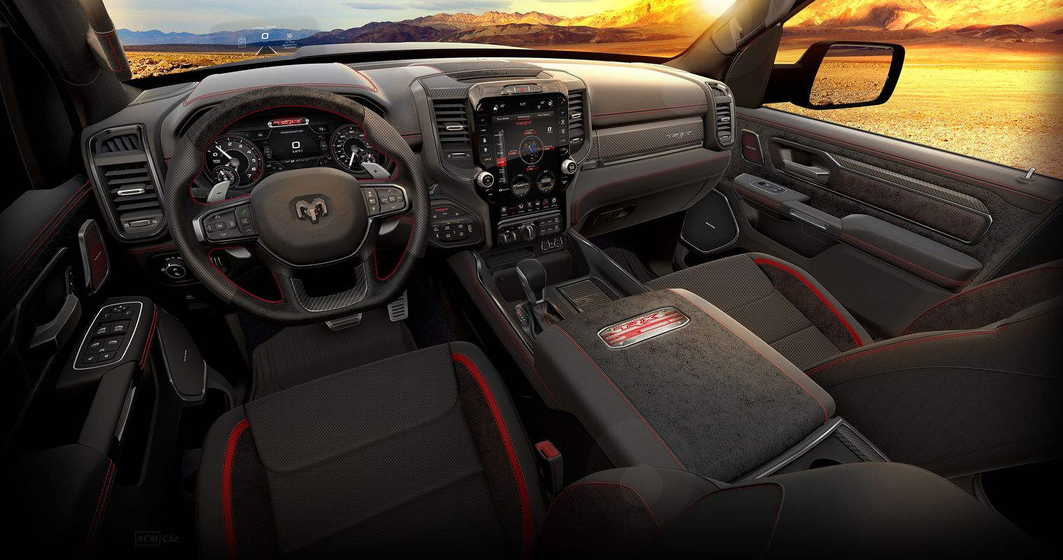 Ram 1500 TRX Launch Edition - três opções de interior Ram 1500 TRX Launch Edition - três opções de interior